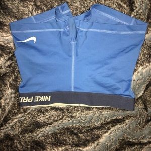 XS NIKE PROS LIGHT BLUE AND GREEN